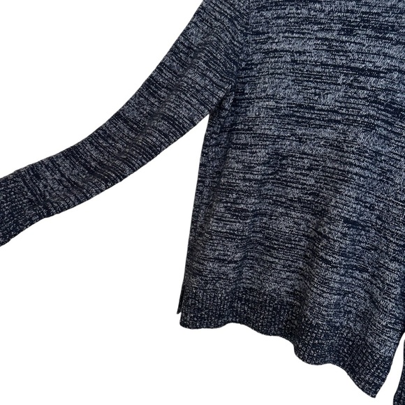 J. Crew preppy academia Space Dye blue wool blend turtleneck sweater Medium - Picture 7 of 12